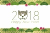 2018　年賀状テンプレート