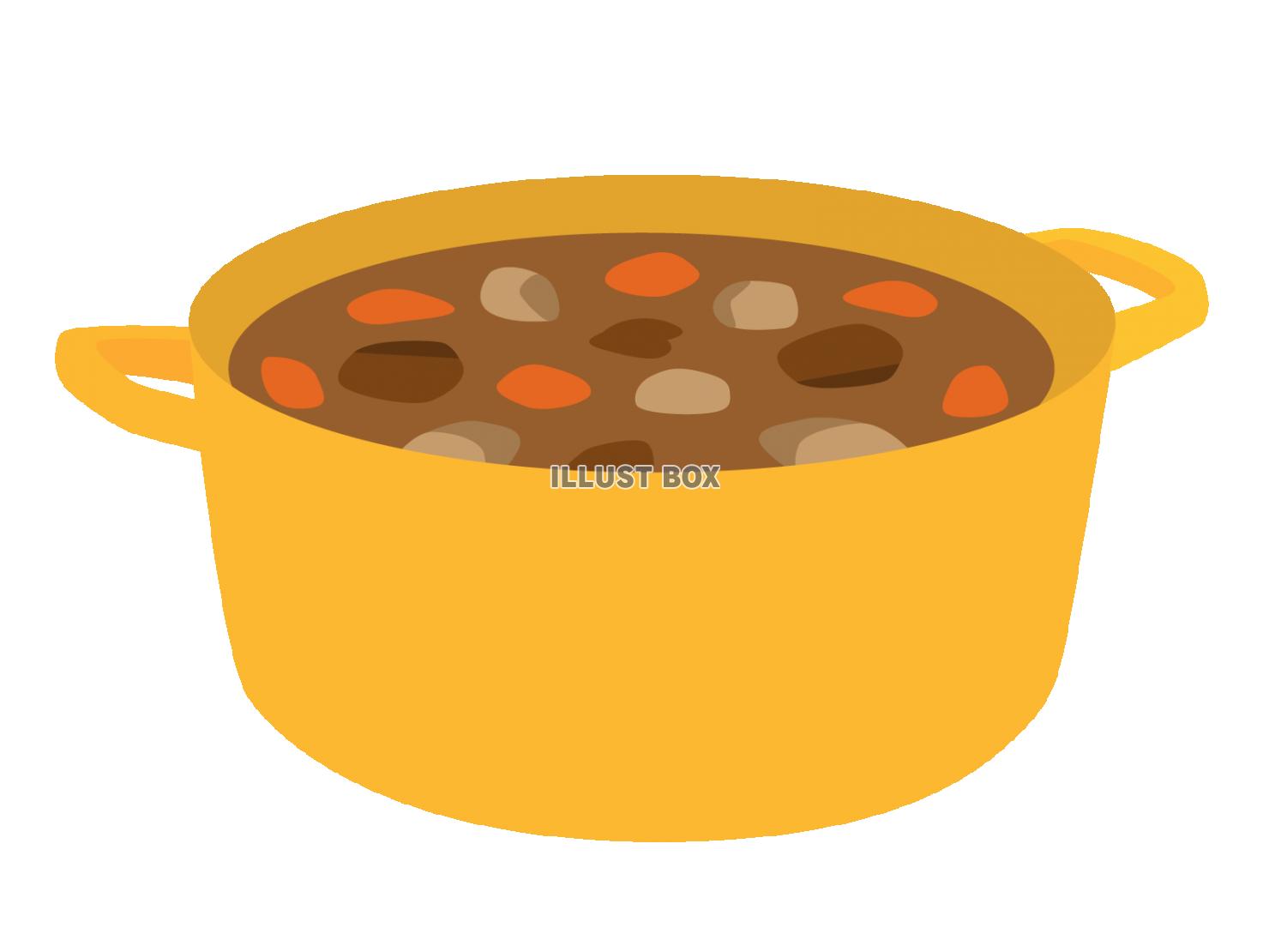 ベスト カレー 鍋 イラスト Free Cute Illustrations Stock Illustration