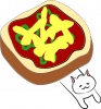 にゃんことピザトースト【JPG】