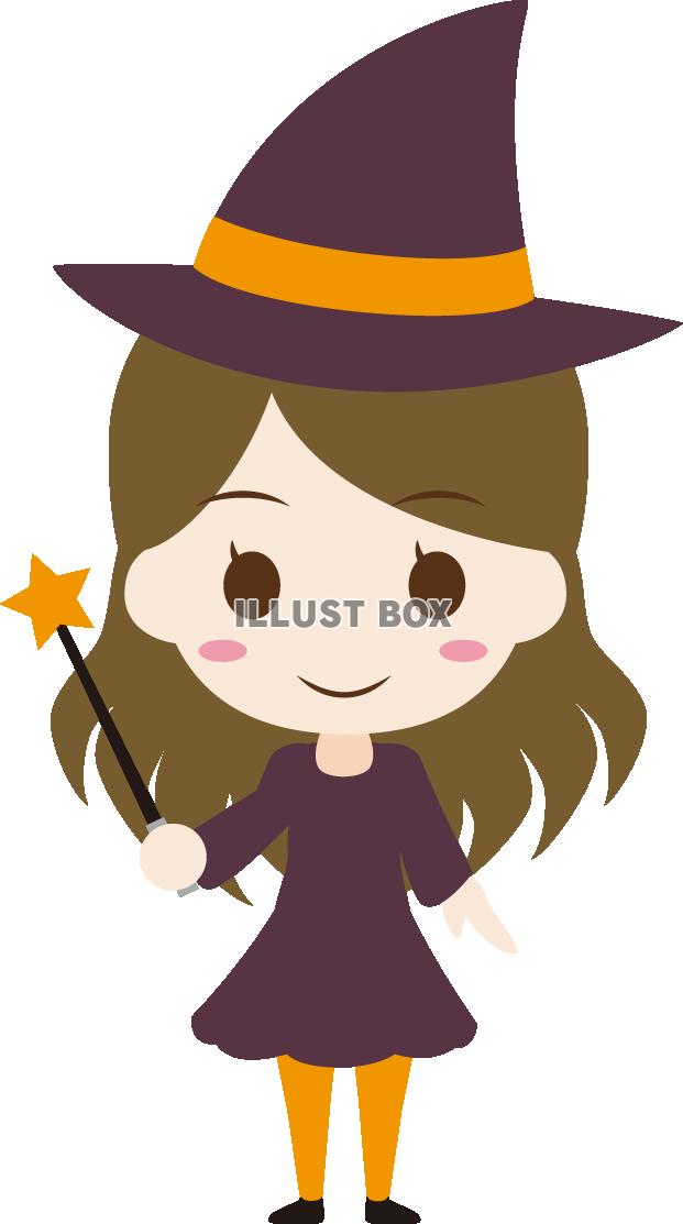 かわいい ハロウィンの魔女イラストが無料 イラストボックス