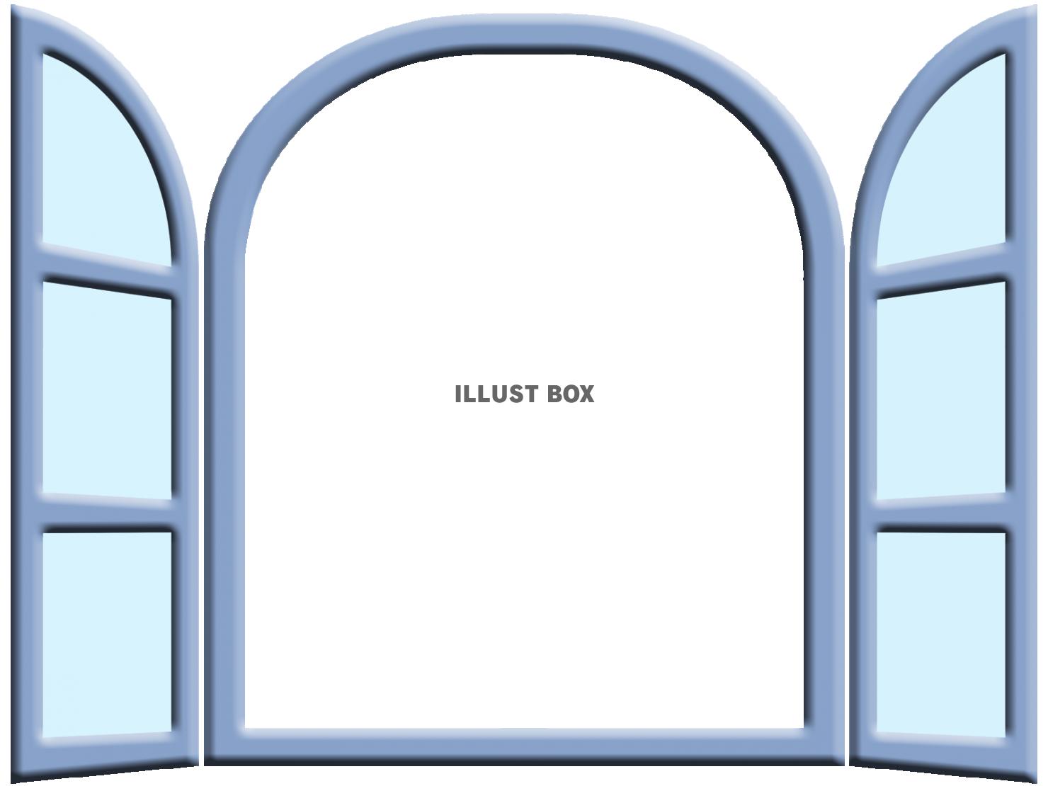 無料イラスト 窓型フレーム