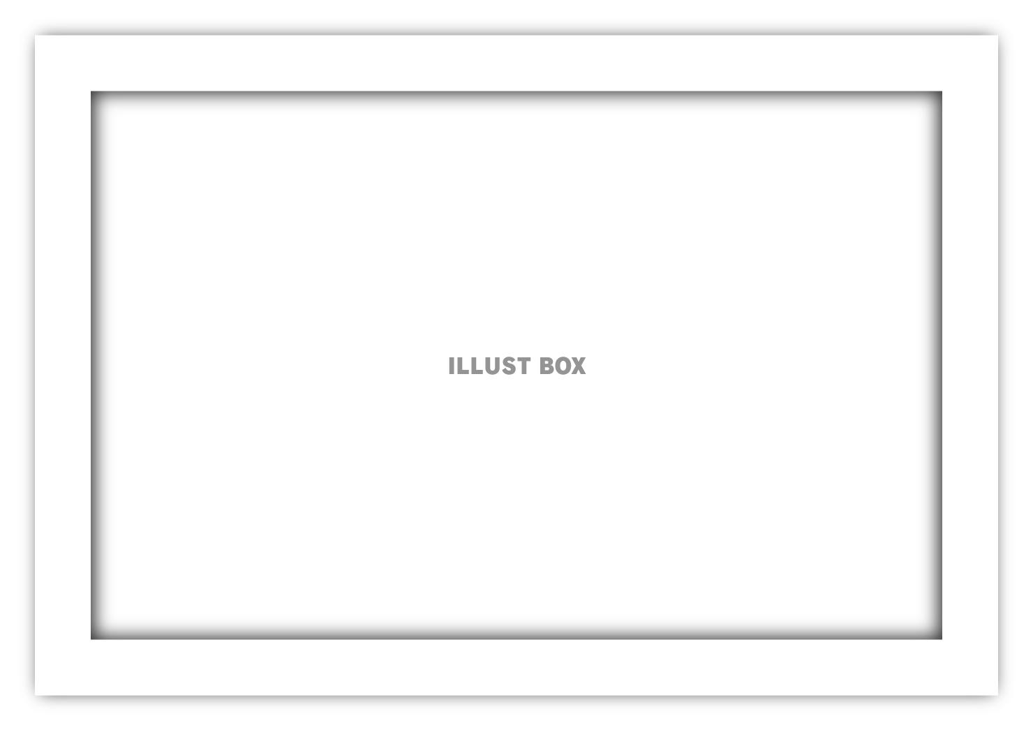 立体感のあるフレーム　長方形