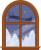 クリスマス　窓　サンタ
