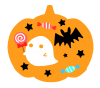 カボチャ型ハロウィンイラスト　透過png