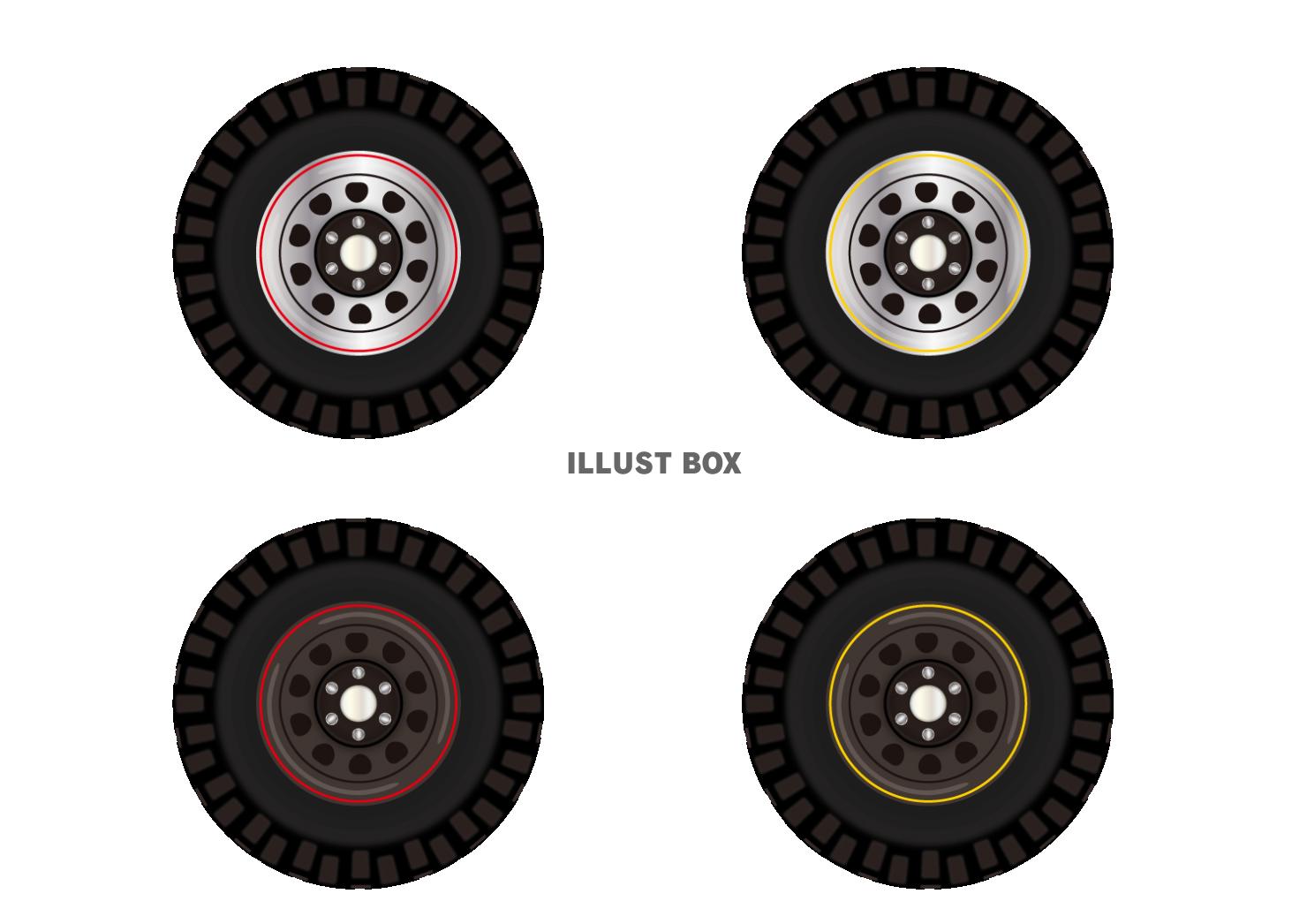 無料イラスト オフロードタイヤ