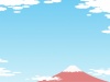 空と富士山のフレーム