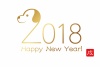 2018　年賀状テンプレート