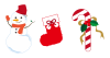 クリスマス3点セット　赤