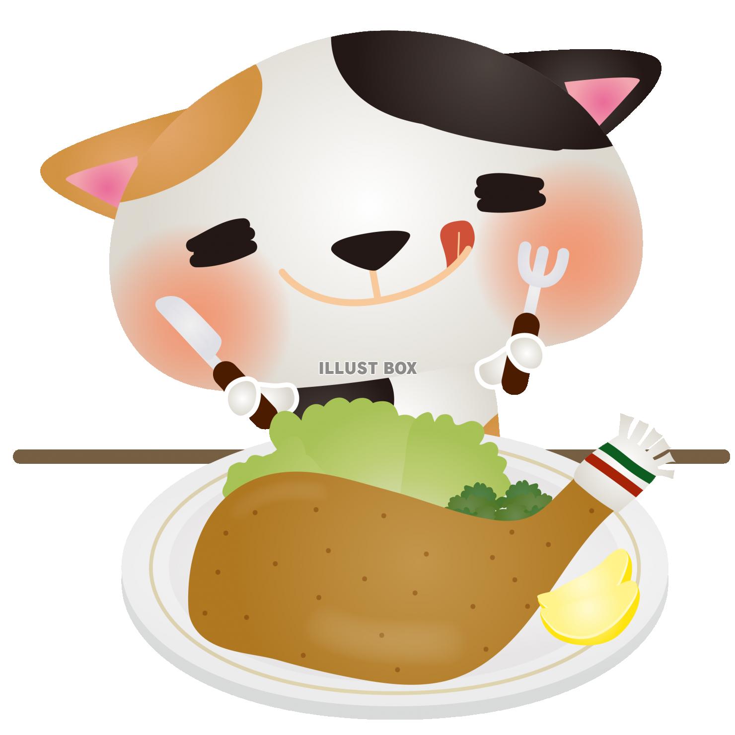 ローストチキン イラスト無料