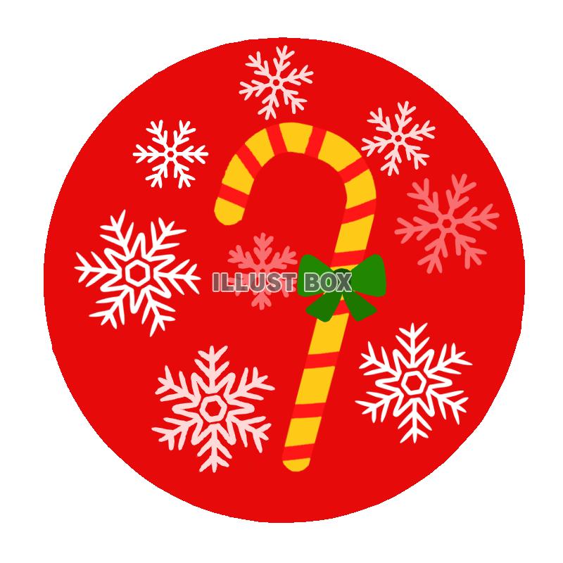 クリスマスのステッキ　透過png