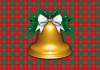クリスマスカラー　チェック柄　ベル