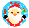 Xmasサンタイラスト　透過png