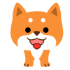 柴犬舌出しイラスト　透過png