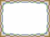 ユニークな飾りフレーム、枠素材のイラスト