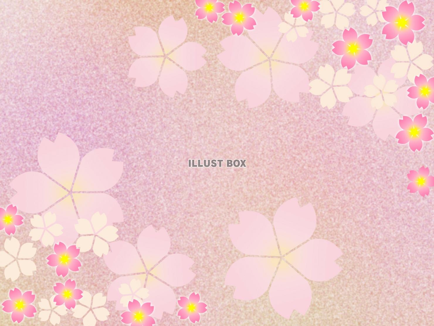 桜の花の壁紙イラスト和風柄の背景素材