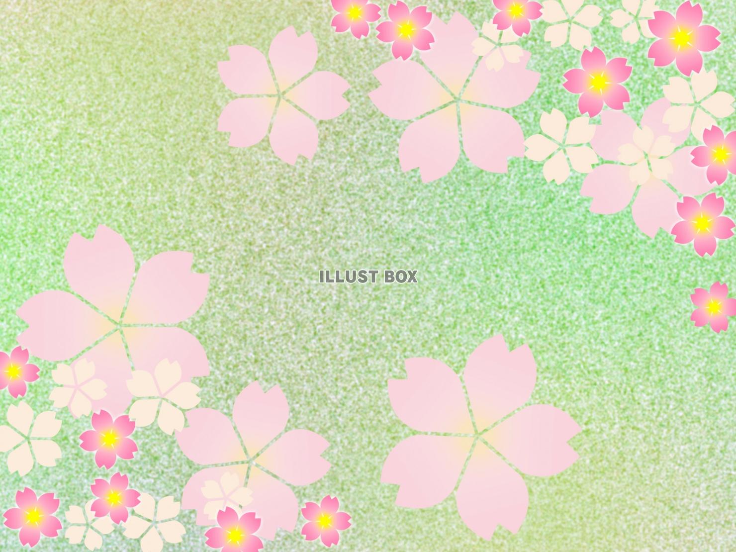 無料イラスト 桜の花の壁紙イラスト和風柄の背景素材