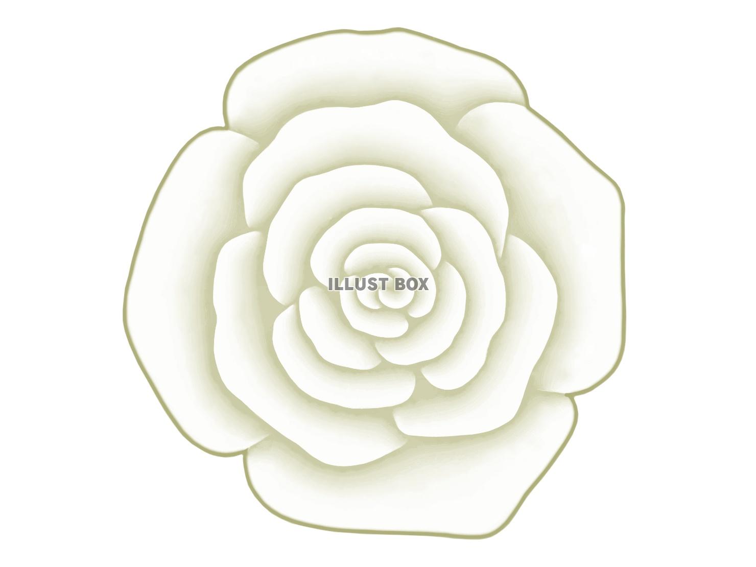 無料イラスト バラの花のワンポイントイラスト背景素材