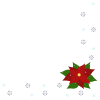 ポインセチアと雪