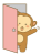 33おさる・手を振る