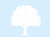 白い木と青い背景の壁紙　イラスト素材