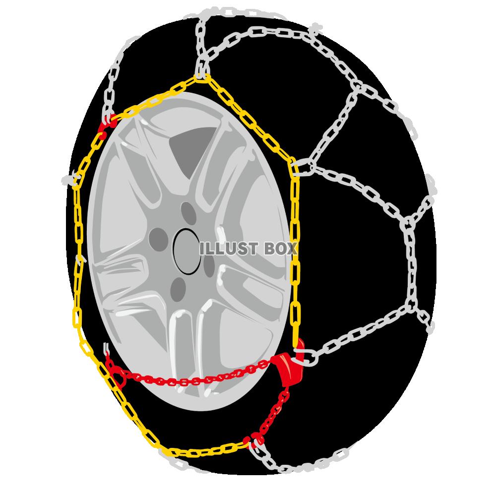 無料イラスト タイヤチェーン