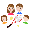 テニスと家族（PNG）