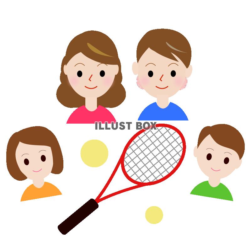 テニスと家族（PNG）