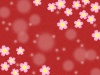 桜の花模様の壁紙　背景素材イラスト