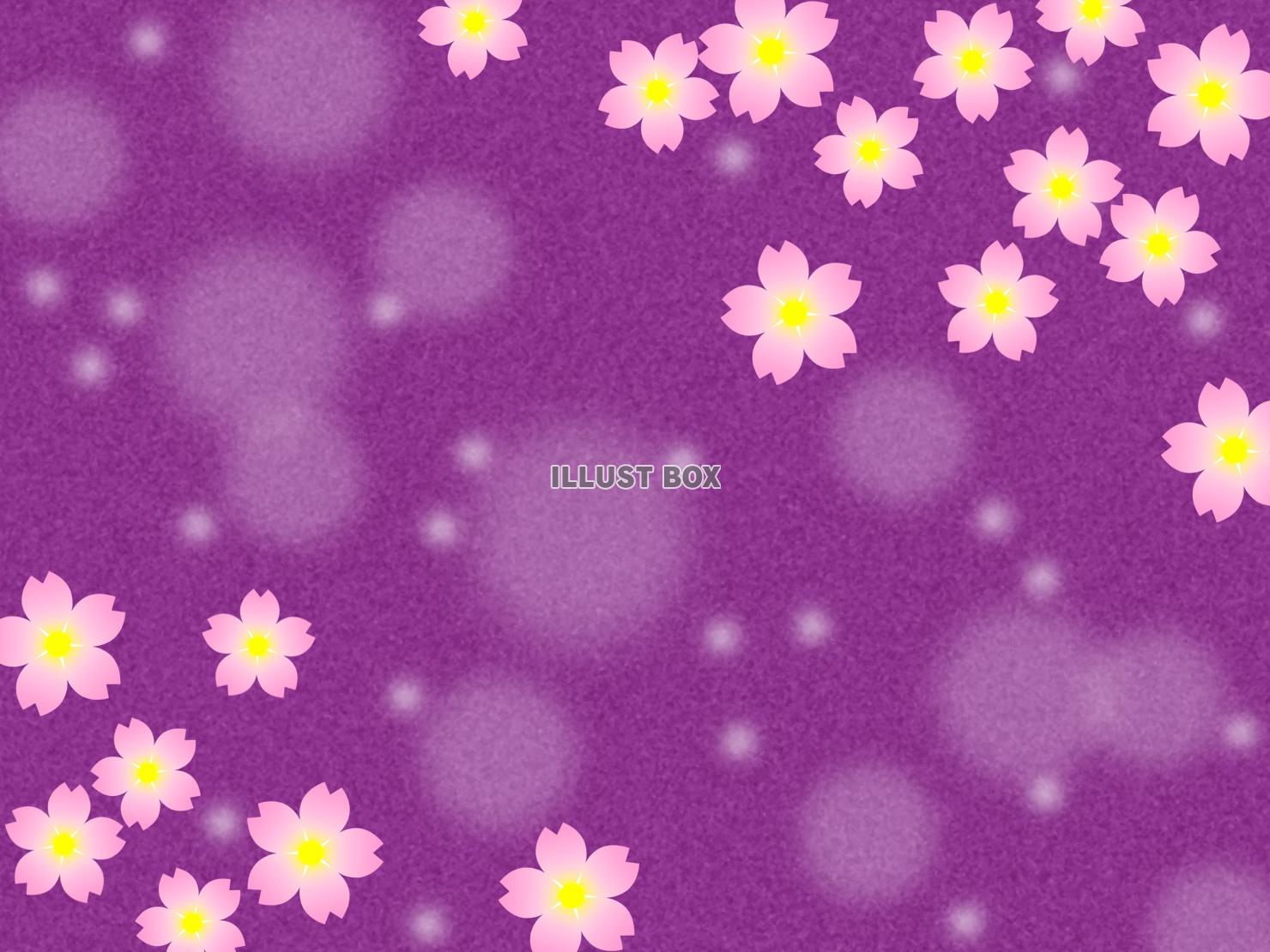 無料イラスト 桜の花模様の壁紙 背景素材イラスト