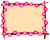 紅梅の花の看板フレーム（春）