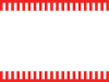 紅白幕のフレーム　行事イベント等の飾り枠。透過PNG