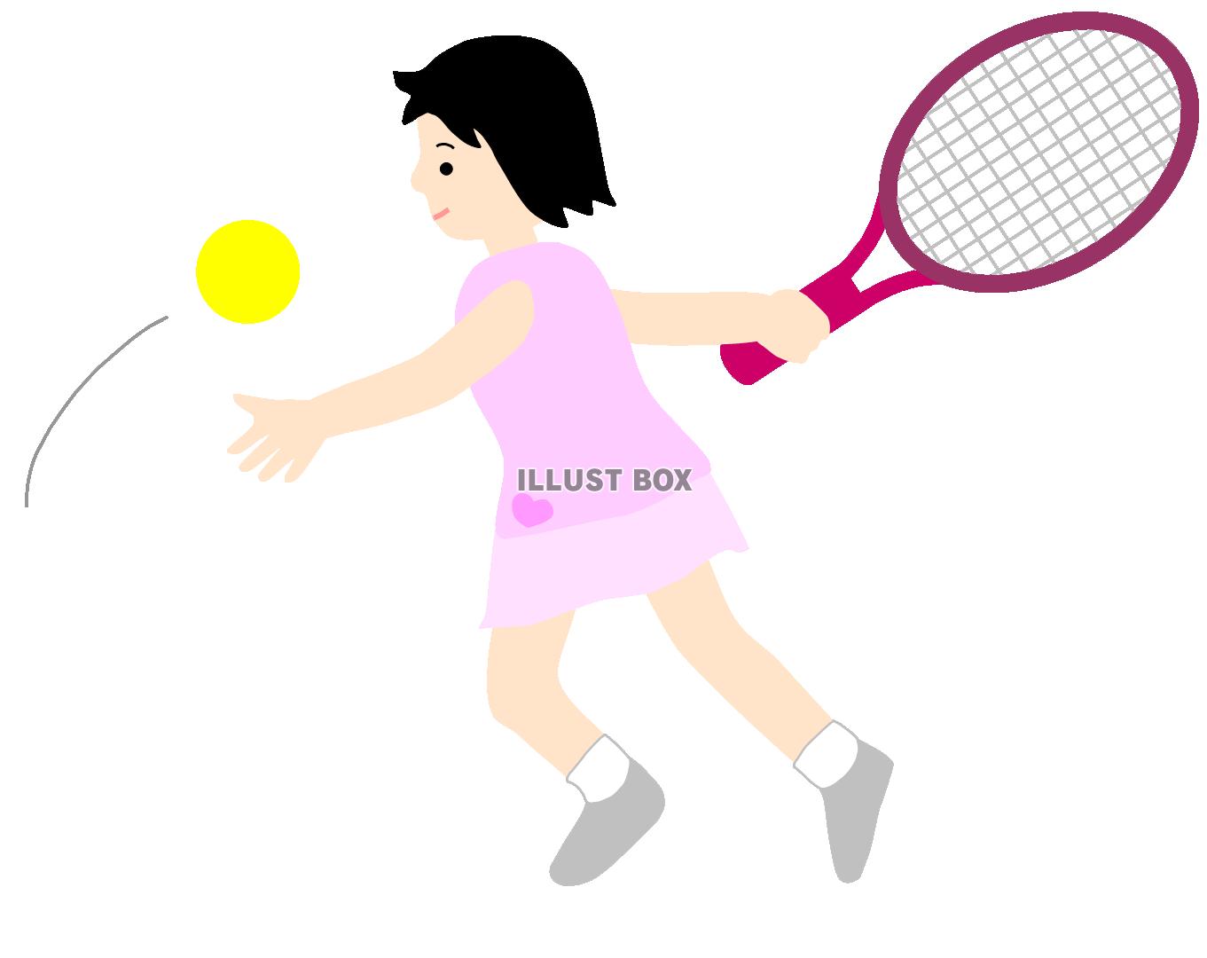 テニスをする女の子２