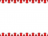 紅白模様のフレーム縁起物和風飾り枠素材