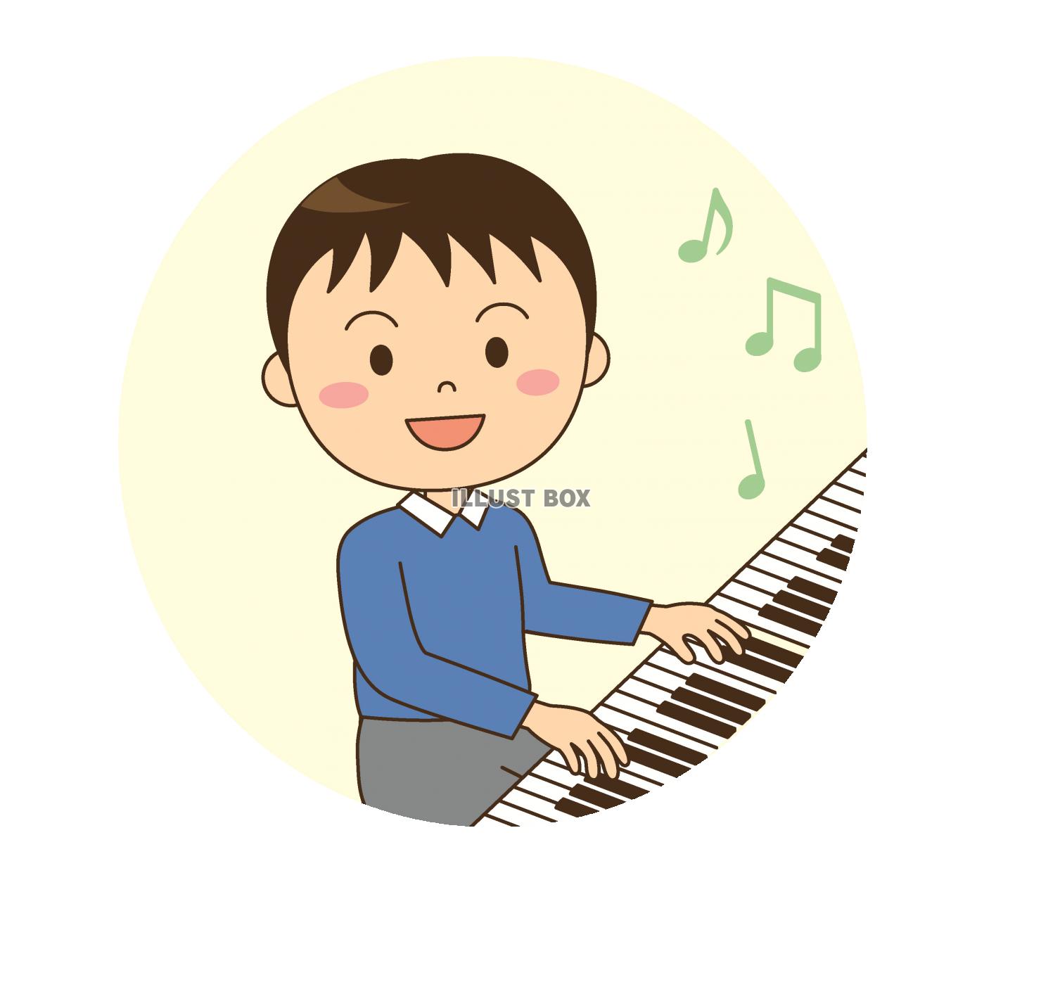 ピアノの練習 イラスト無料