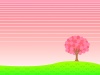 背景『桜の木と丘』①