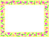 にぎやかなフレーム・枠・背景　２－１（三角形、長方形）