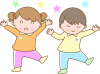 ダンスをする子供たち