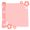 桜の巻物　透過png