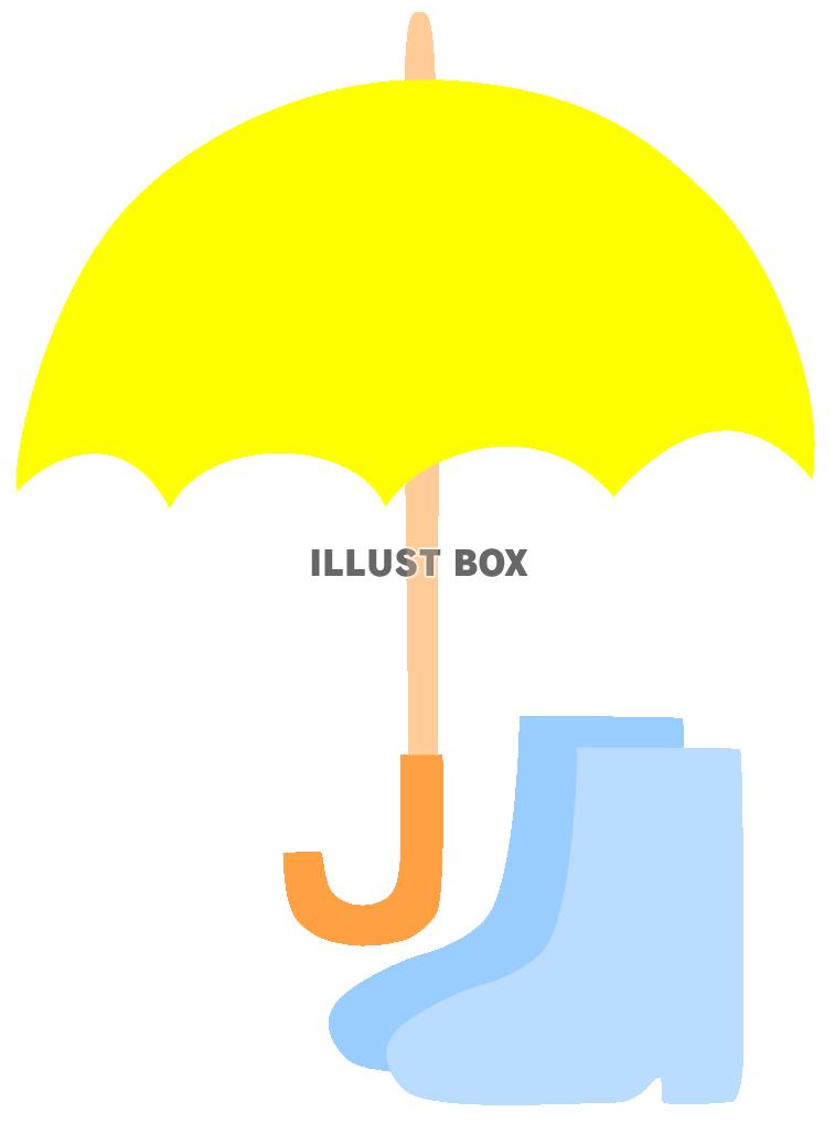 かさと長靴３（傘・ながぐつ・梅雨・つゆ・台風）