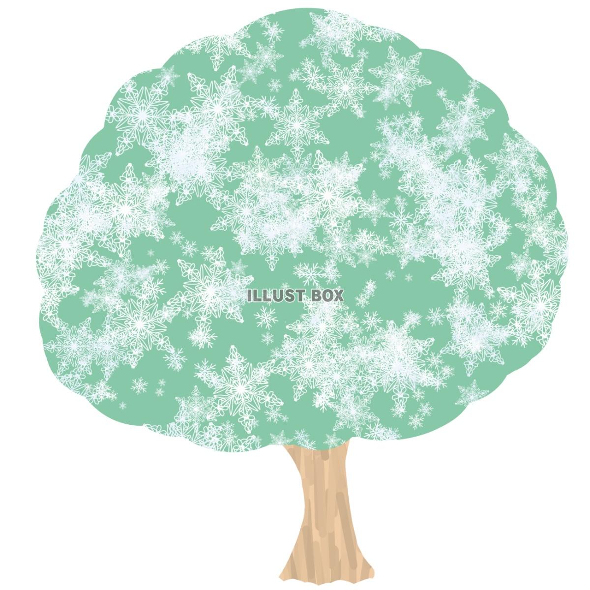 無料イラスト 冬の木