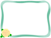 薔薇の花のフレーム花模様の飾り枠イラスト。透過PNG