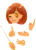 顔と手3