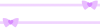 ハートのリボンのライン３　紫色