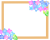あじさいフレーム枠　透過png