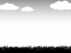 草原フレーム壁紙シンプル背景イラスト風景