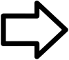 黒いラインの透明な矢印３