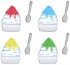 かき氷(いちご,ブルーハワイ,レモン,メロン味)jpg