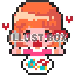 無料イラスト 食事 ドット絵