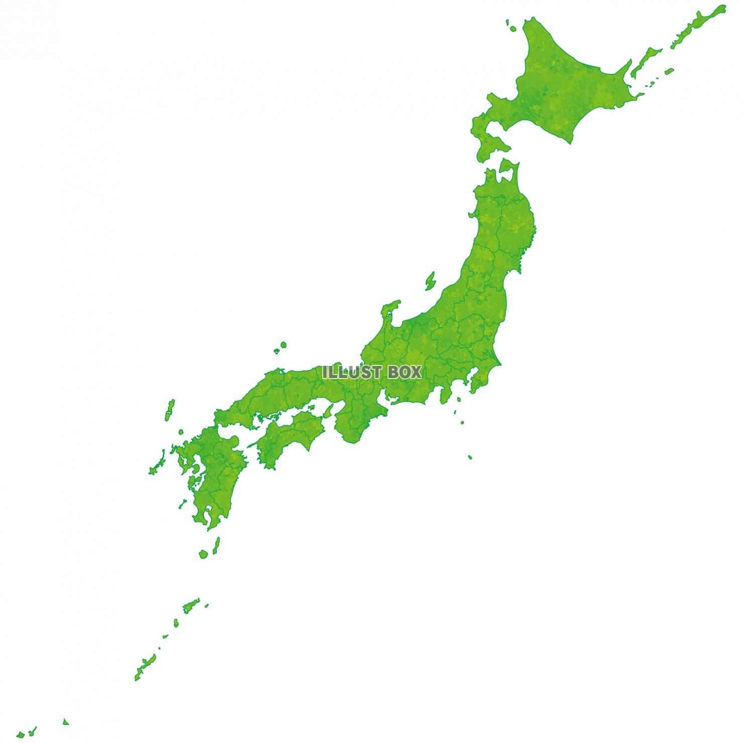 無料イラスト 地図 日本 日本地図 全国 国 イラスト シルエット ライン