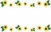 向日葵の枠フレーム(jpg)